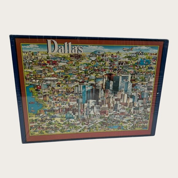 Dallas City Character Jigsaw Puzzle 504 Pieces Buffalo Games New - Picture 1 of 4